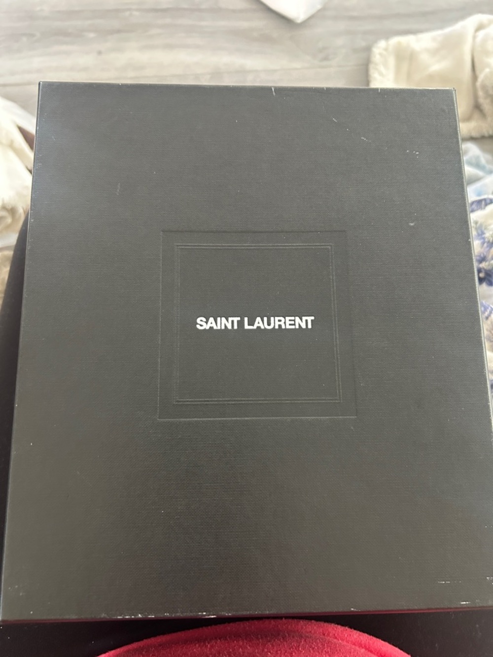 Black Saint Laurent Rive Droit Visor - Picture 8 of 8